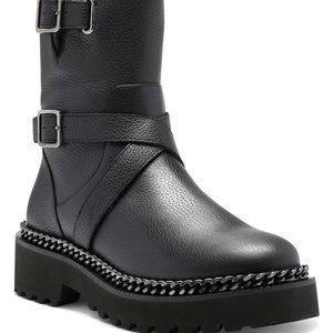 Vince Camuto Messtia Buckle Lug Sole Booties 7